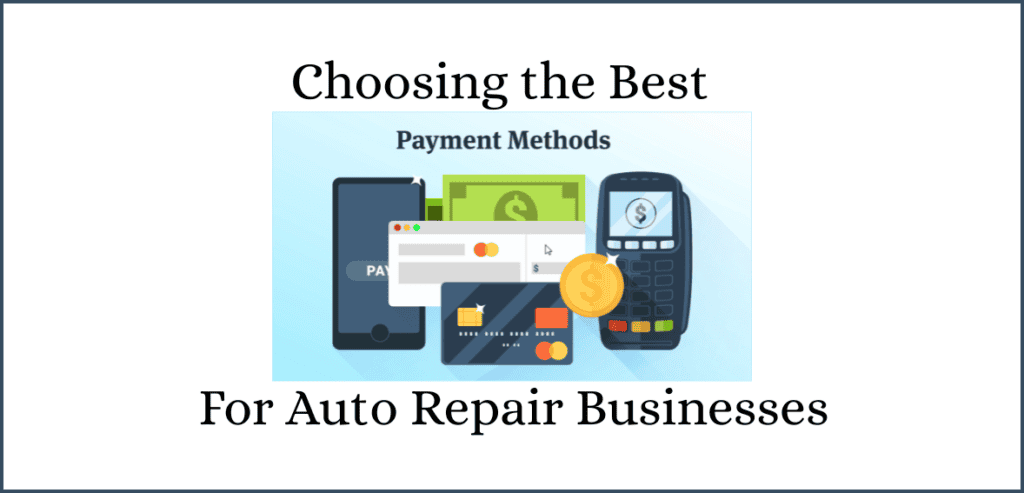 Payment Methods for Auto Repair