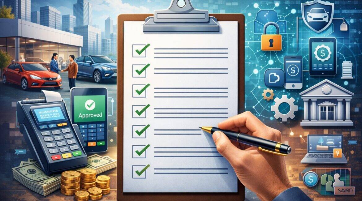 Automotive Merchant Services Setup Checklist