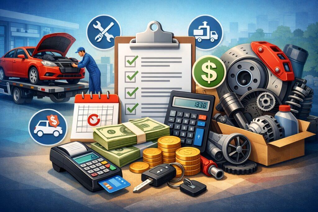 High-ticket authorization strategy: down payments, repairs, towing, and parts